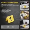 1 To 10 Yellow Standing Number Signs Table Number Tent Cards Halloween Crime Scene Number Markers Table Decoration
