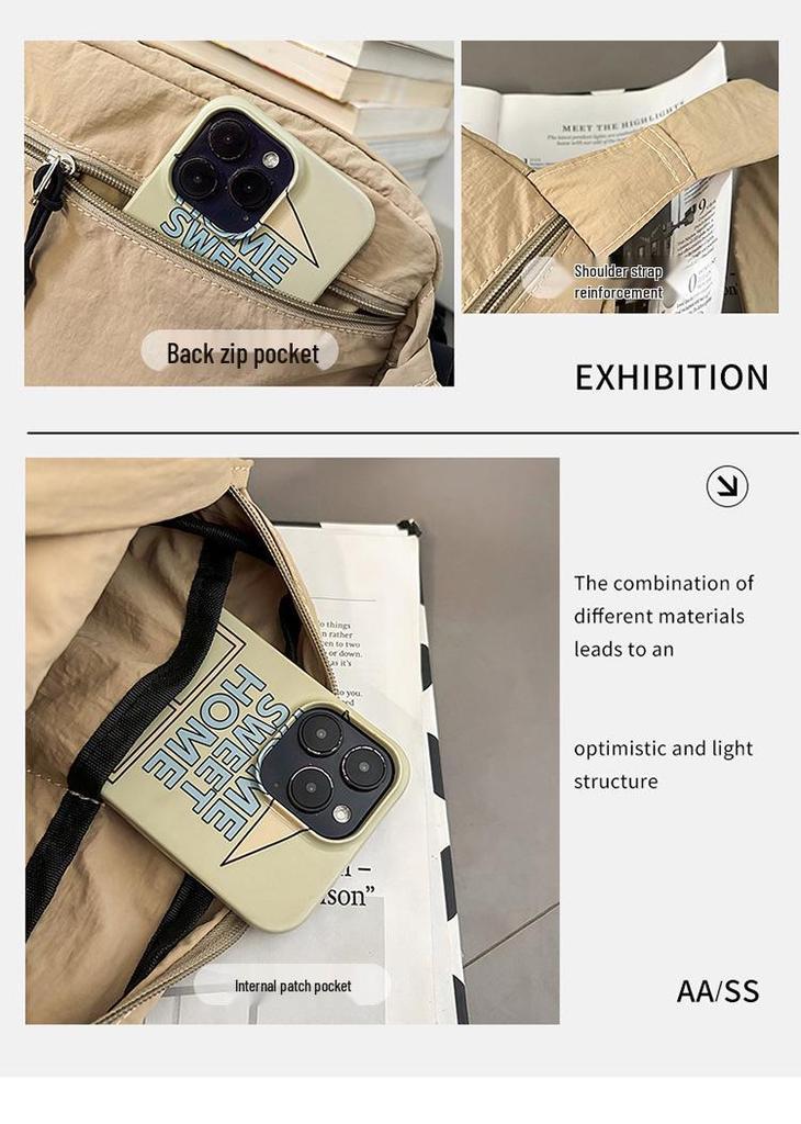 Men's & Women's Multi-layer Casual Chest Bag - Lightweight, Trendy Crossbody for Outdoor Sports & Commuting