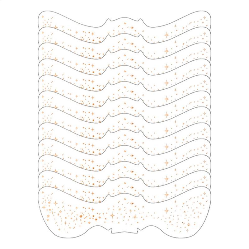 12Pcs Glitter Freckles Stickers Tattoo On Face Festival Accessories Glitter Bright Fake Freckles Temporary Tattoo Stickers