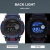 Naviforce Original Men LCD Digital Watch Lightweight Silicone Strap Waterproof Calendar Date Chronograph Alarm Men Boys Outdoor Watch NF7133