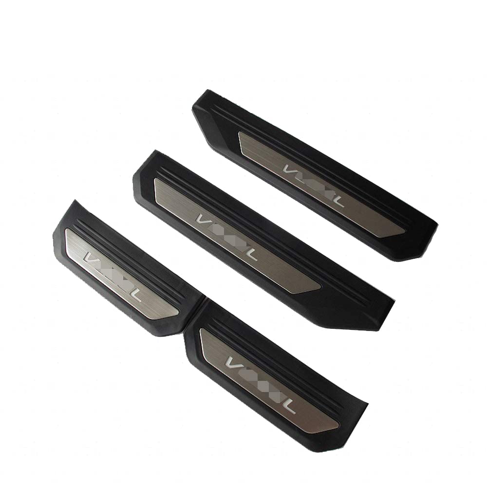 Honda Vezel RU RS Side Step Stainless Steel Scuff Step Interior Set (all Grades) - Custom-designed Garnish, Plate, Guard, Part, 4-piece (standard