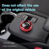 Auovo Volume Control Knob Cover Compatible with Ford Mustang Mach E Accessories 2024 2023 2022 2021 Mach-E Gear Shift Switch Knob Cover Ring Aluminum