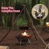 Adjustable Chain Campfire Tripod Pot Rack Detachable Pot Rack Hanger  Camping