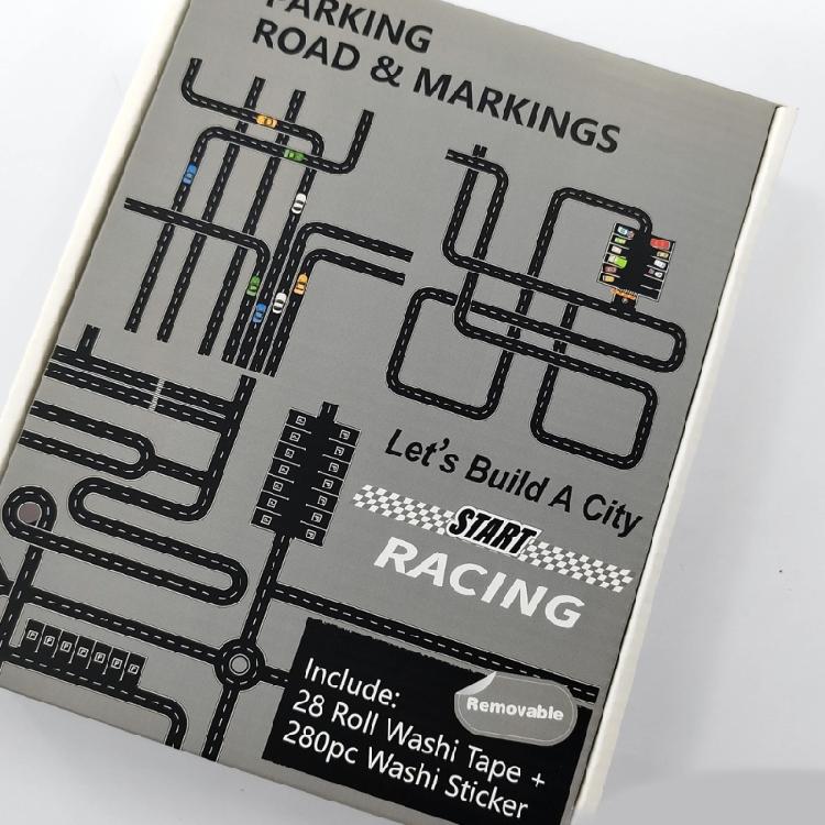 Road Track Sticker Tape Roadway Marking Sticker Safety Floor Tape For Indoor Directional Label and Kid Room Decoration