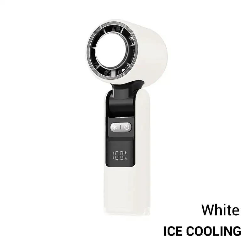 4000MA Handheld Fan USB Mini Turbo Fan Portable Refrigeration Charging Desktop Fan Wireless Electric Air Cooler Fan