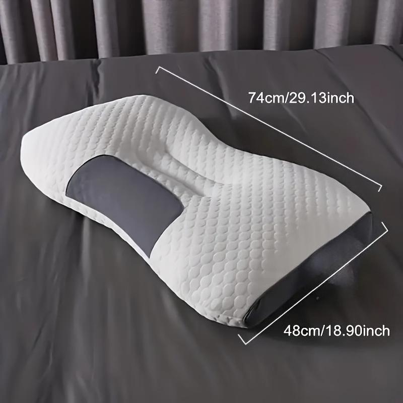 

1pc Grade Cervical Pillow,Neck with Breathable Knitted Cover, Cervico-Thoracic Alignment & for Spinal Health, Bed & Home Use