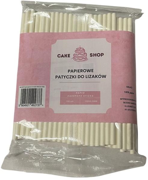 Patyczki Papierowe Lizaków Cake Pops 10Cm 100Szt.