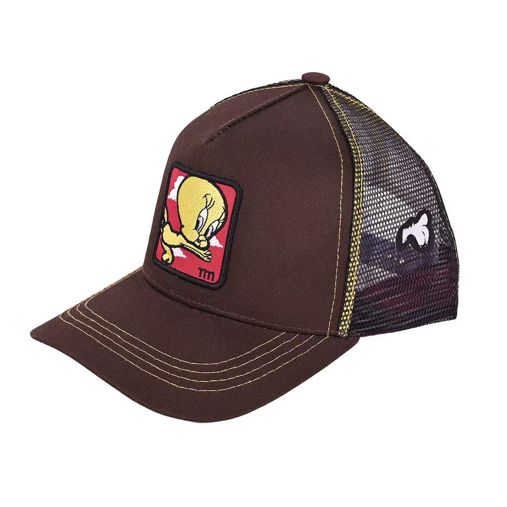 38 Farben INS neue Cartoon-Ente Animation Stickerei Kappe LKW-Fahrerhut Großes Maul Monster Netz Baseballkappe