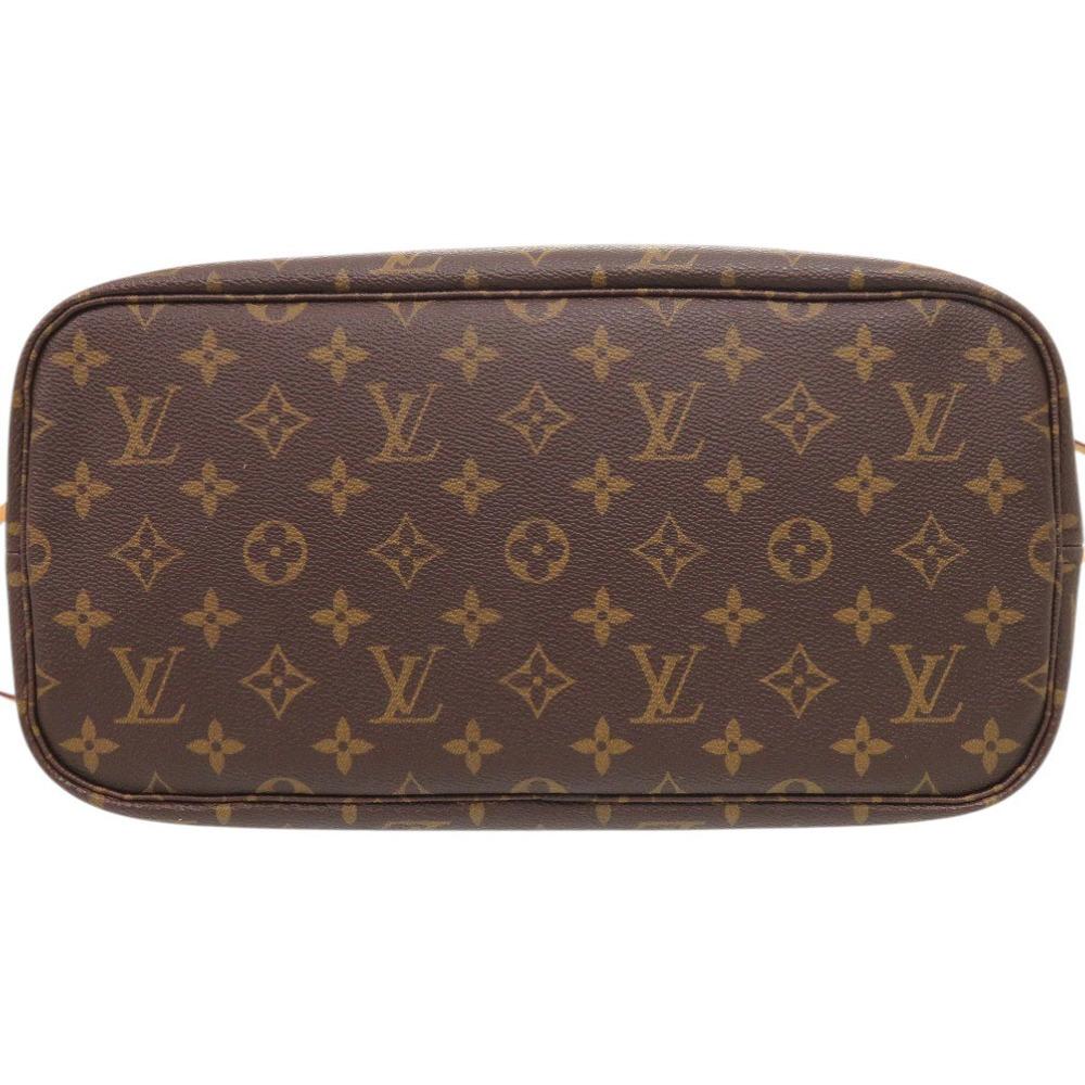 Used AUTHENTIC LOUIS VUITTON M40996 Monogram Neverfull MM with Pouch Tote Bag Fuchsia