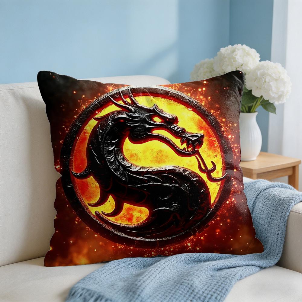 MMortal KKombat Game Cushion Cover Square Pillow Bedroom Sofa Leisure Comfort Living Room Home Decoration X