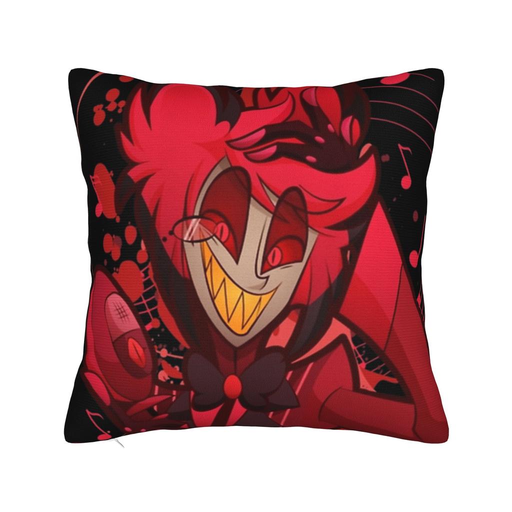 Pillow Case Hazbins Hotels Alastor The Radio Demon Soft Pillow Cover For Sofa Bedroom Home Decor Funny Pillowcases