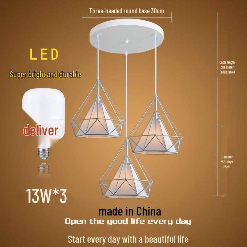 Influencer Friseursalon Retro-Kronleuchter mit Diamant-Dekoration für Friseursalon oder Milchteeladen