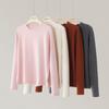 Women's 100% Pure Cashmere Loose Fit Round Neck Sweater - Simple, Versatile, Solid Color Fashion.