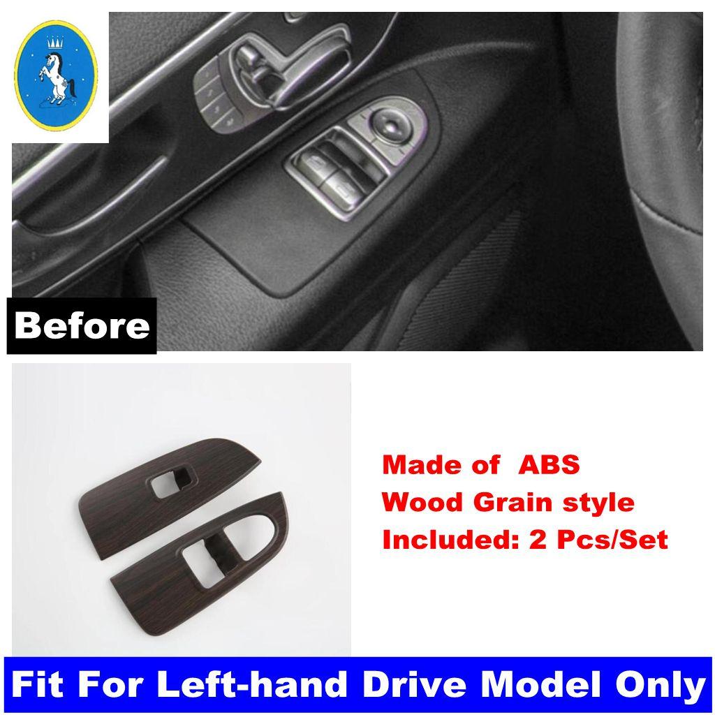 Car Inner Door Armrest Window Lift Button Panel Cover Trim Accessories For Mercedes-Benz Vito W447 / V Class V260 2014 -