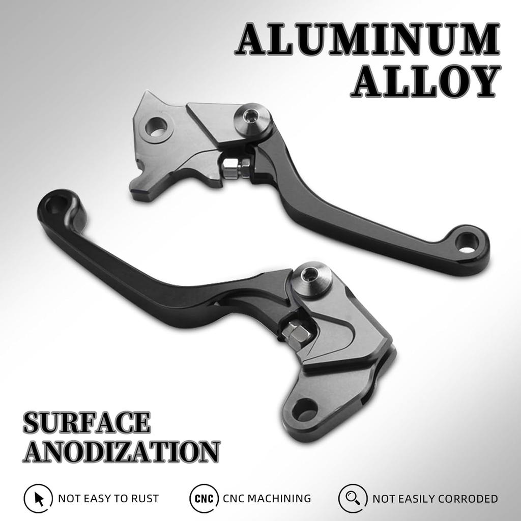 Dirt Bike Clutch Brake Lever,CNC Billet Pivot Foldable Levers for TW200/TW225 01-23/XT250 08-23/SEROW 225/250 86-20/WR250R 08-20/WR250X 08-17/XT250X