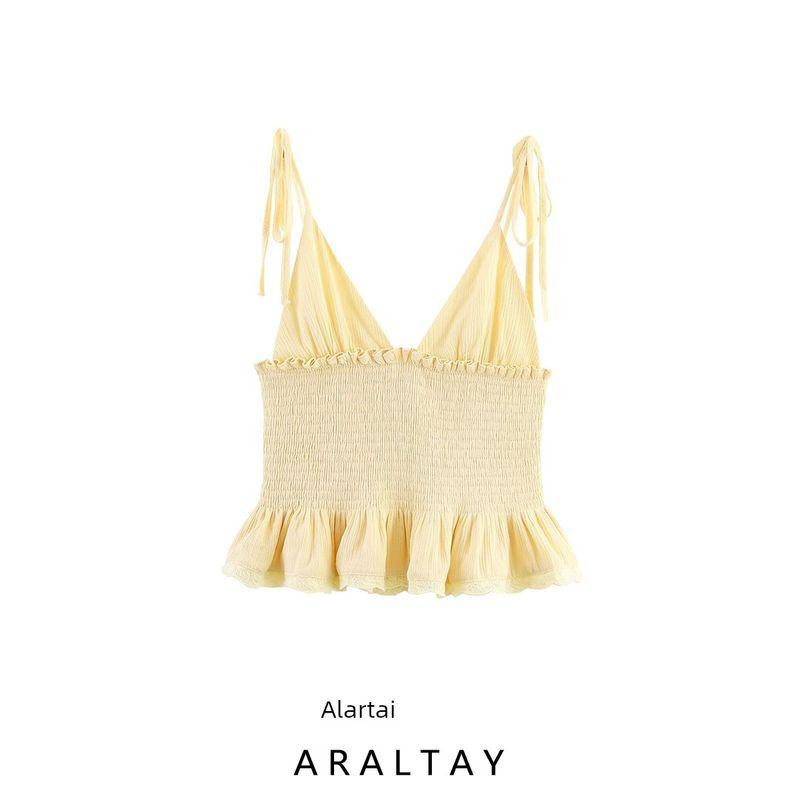 Araltay Autumn New Women's Clothing Fashion Style Fashion All-Match Honeycomb Grid Patchwork Top 0881010