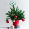 St. Patrick's Day Wire Shamrock Tree Topper Iron Metal Mini Small Tree Topper for St Patrick's Day Holiday Party Ornament Home Decoration