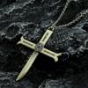 Anime Náhrdelník Dracule Mihawk Křížový Meč Přívěsek Choker Náhrdelníky Pánské Šperky Doplňky Dárek