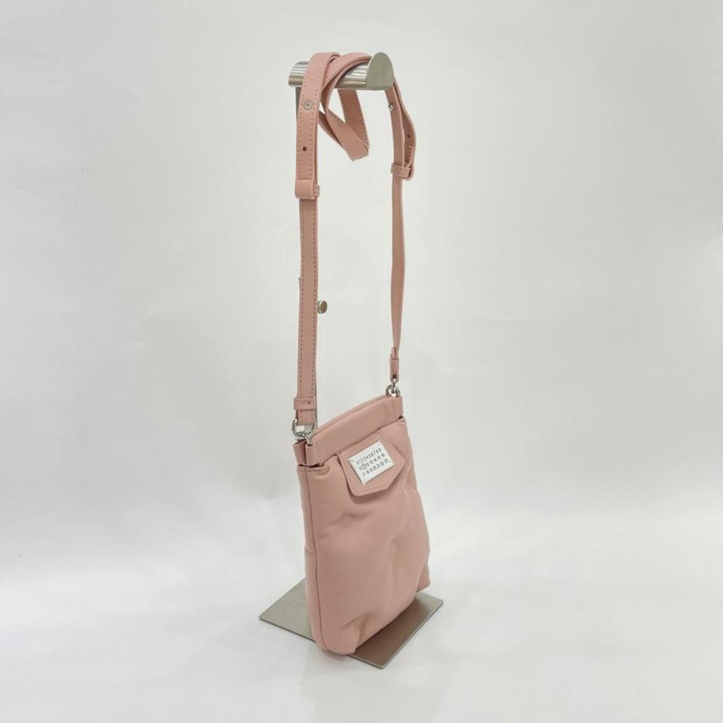 Dames Mini Schoudertas van Echt Leer - Verticale Letterstijl Kussenontwerp