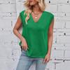 2025 European V-neck Knit Vest: Elegant Casual Sleeveless Sweater