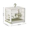 Bird Cages For Parrots With Standing Pole Detachable Tray Hook Handle, Plastic, Travel Bird Cage Portable, Small Birds Lightweight Parrots Cage