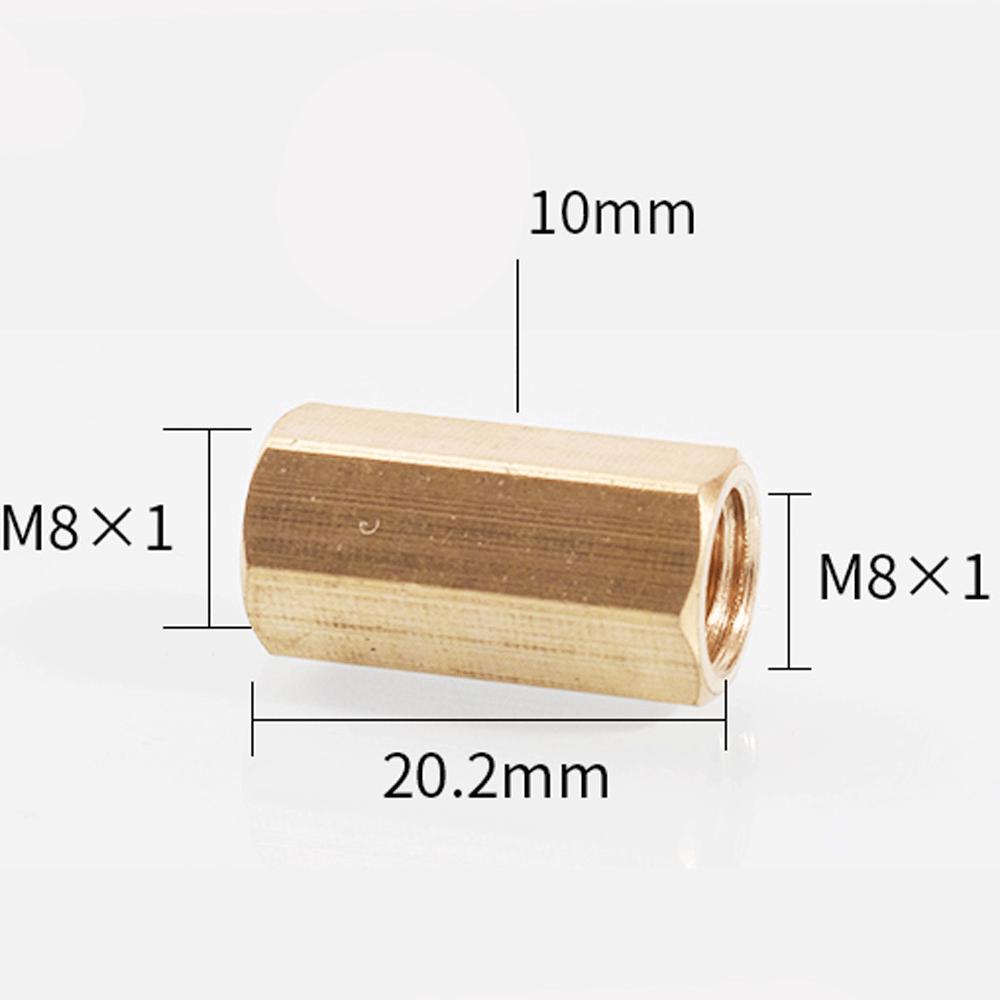 M3  M4 M5 M6 M8 M10 M12 M14 M22 Metric Female Brass Hex Rod Coupler Pipe Fitting Connector Adapter Water Gas Oil