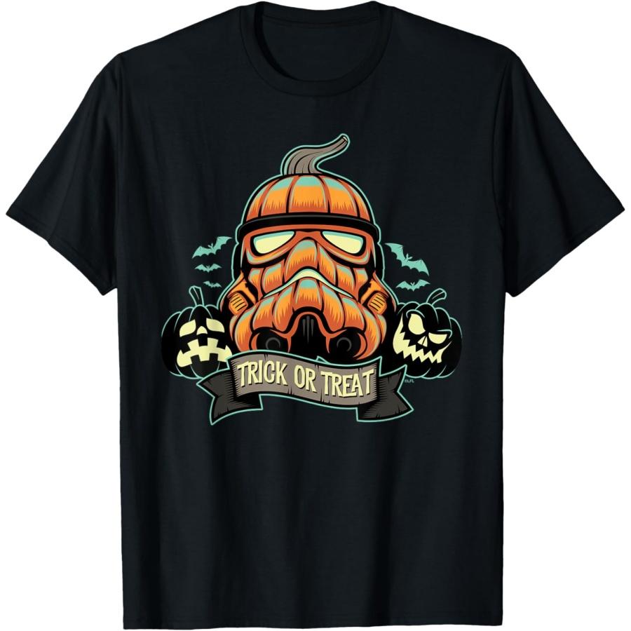 Хэллоуин Звездные Войны Штурмовик Тыква-фонарь Jack-o’-Lantern Футболка XXXXXL чёрный
