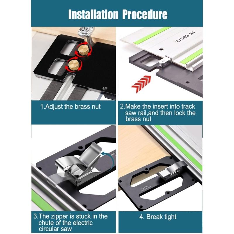 Heavy Duty Antislip High Accuracy Aluminum Alloy Circular Cutter Track with Universal Tool Compatibility and Safety Lock