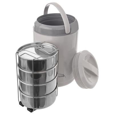 Stackable Thermal Lunchbox for Carrying Food for Lunch Meals 4x0.8l