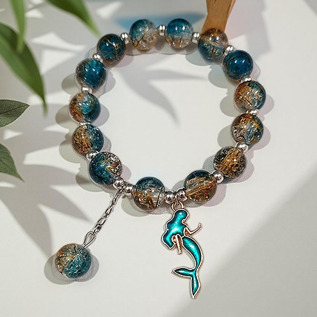 Butterfly Love Flower 10mm Handmade Beaded Bracelet - Original, Personalized, Exquisite Jewelry Gift for Friends and Newcomers