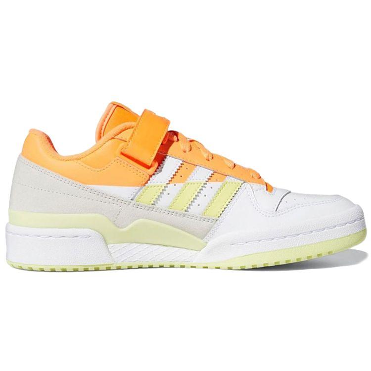 adidas Forum Low Premium Screaming Orange Unisex Sneakers Yellow-Tint-Cloud-White FY8020