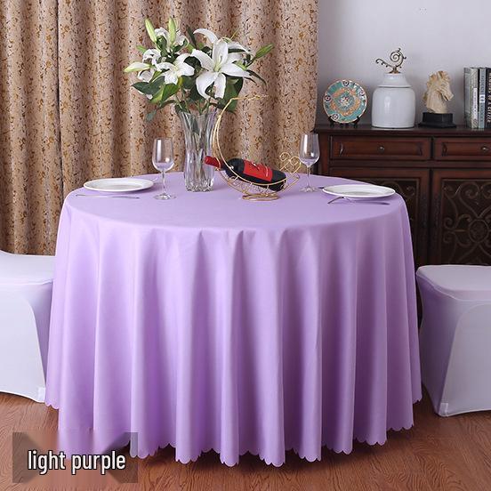 Runde rote Polyester-Tischdecke für Hochzeiten, Essen, Bankette, Hotel- und Restaurantgebrauch