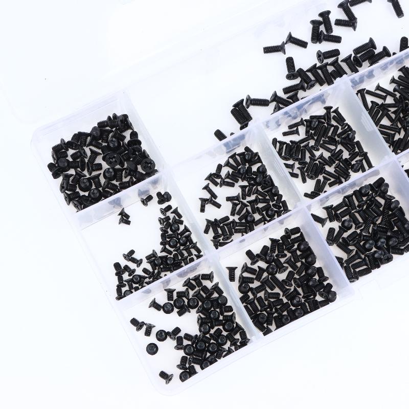 500/600Pcs M2 M2.5 M3 Mini Screw Set Carbon Steel Computer Notebook Laptop Repair Screws Kit