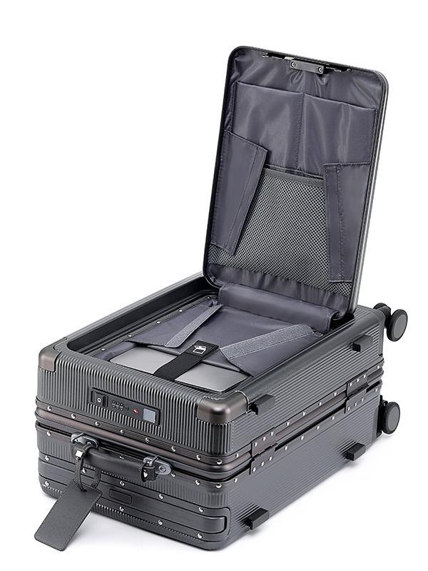 Drop-Resistant 24" Front-Opening Suitcase Set with Lock (20" Carry-On Included)