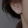Silver-Plated Snake Stud Earrings for Women - European & American Fashion
