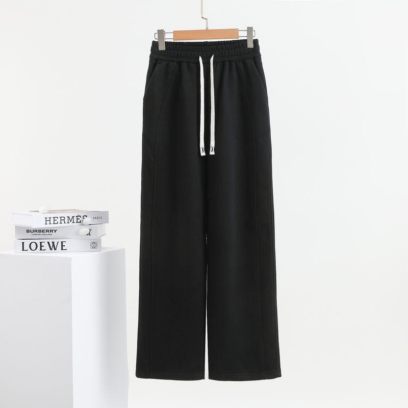 Casual Pants Women Fall and Winter Narrow Version Slim Looking Banana Pants Elastic Waist Large Straight-Leg Pants Easiest for Match Loose Loose Pants