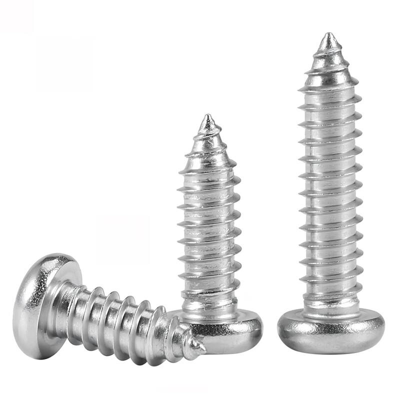 Bairuite 304PA Stainless Steel Round Head Phillips Self-Tapping Screw