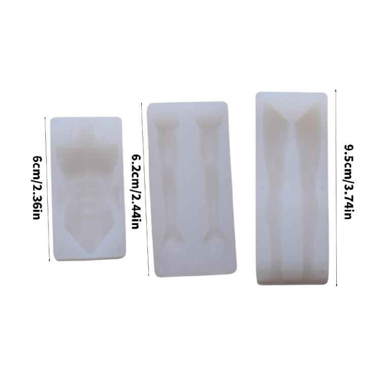 Silicone Male Body Mould For DIY Clay Figure Sculpture Super Light Material For Anime And Model Making