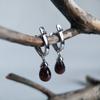 Серебряные серьги с натуральным гранатом 11.003ct (2203698)