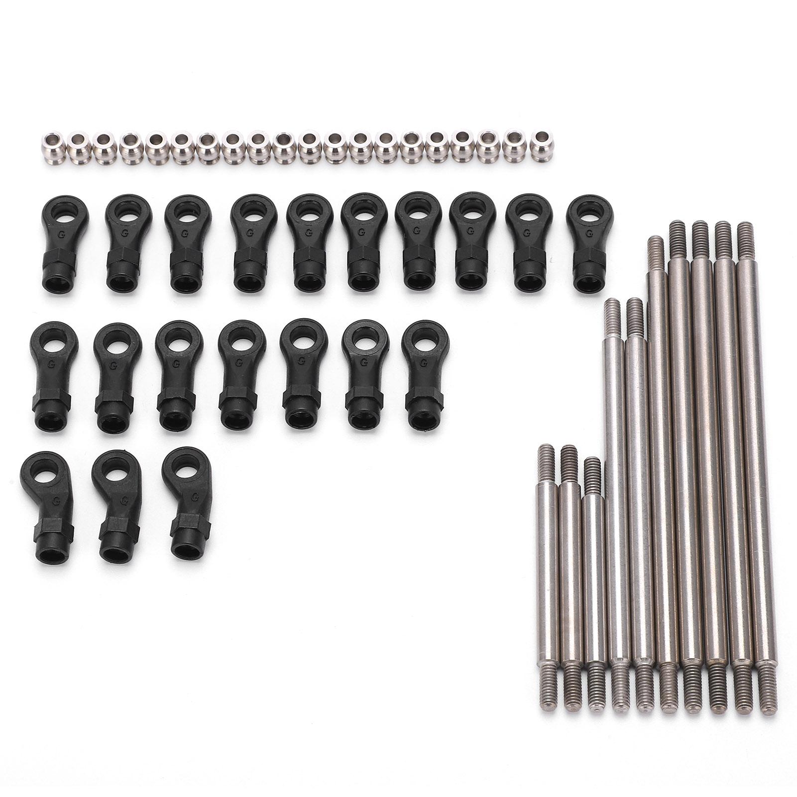 

RC Metal Link Tie Rod Pull Rod with End Ball Set for Traxxas TRX4 324mm Wheelbase 1/10 RC Car