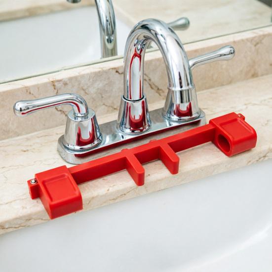 Evrensel Musluk Kolu Kilidi Sel Önleyici Evcil Hayvan Çocuk Korumalı Mutfak Banyo Çift Lavabo Su Musluğu Güvenlik Koruması Merkezi Boru Sabitlemeli