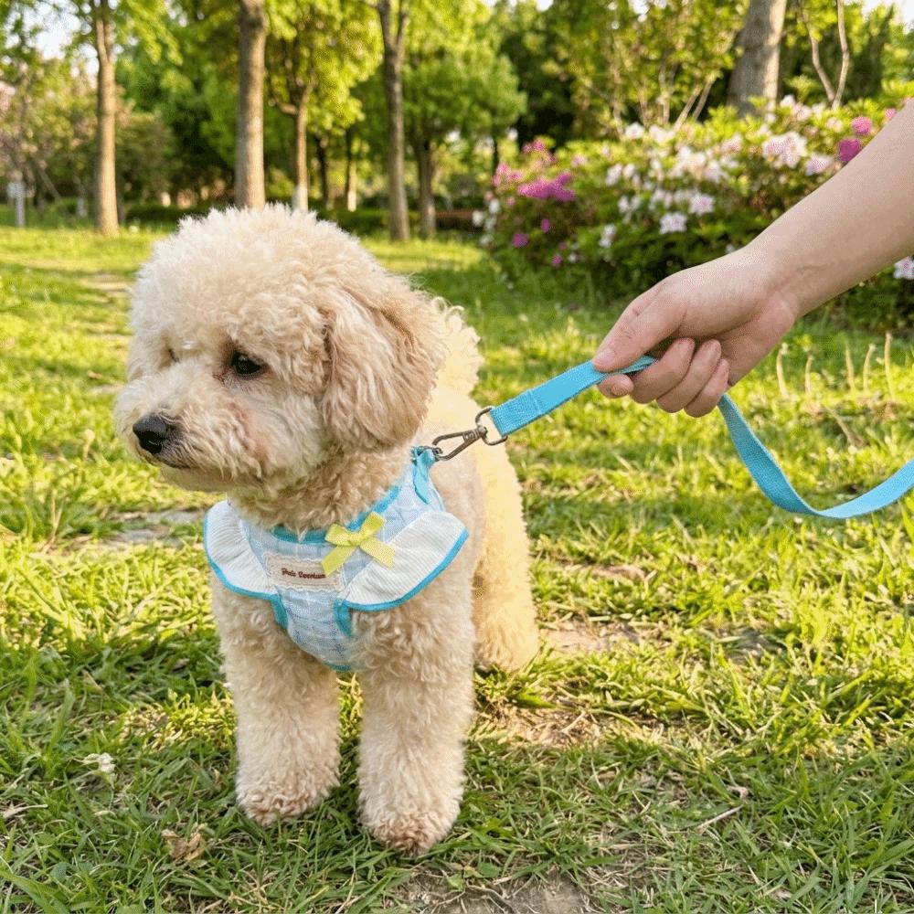 Adjustable Pet Harness Leash Comfortable Fit Dog Collar Harness Set Dog Chest Strap Daily Use