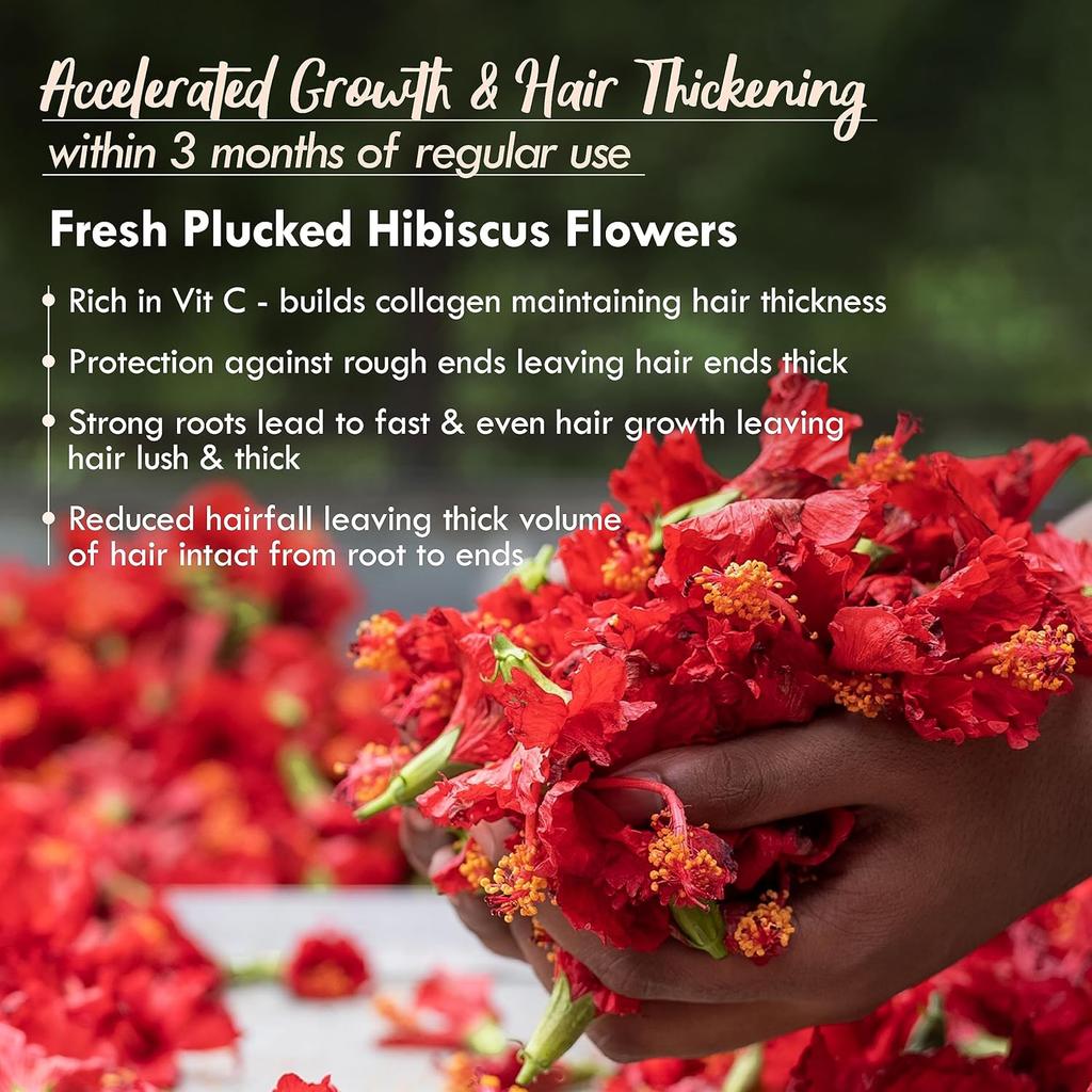 Nat Habit Fünf-Öl-Hibiskus-NutriMask Haarmaske Für Wachstum Pflege Glättung Stärkung Glanz Alle Haartypen 100g