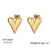Cazador Stainless Steel Heart Women's Earrings Drop Dangle Earrings Jewelry 2026 Trend Wedding Party Birthday Gift New Wholesale