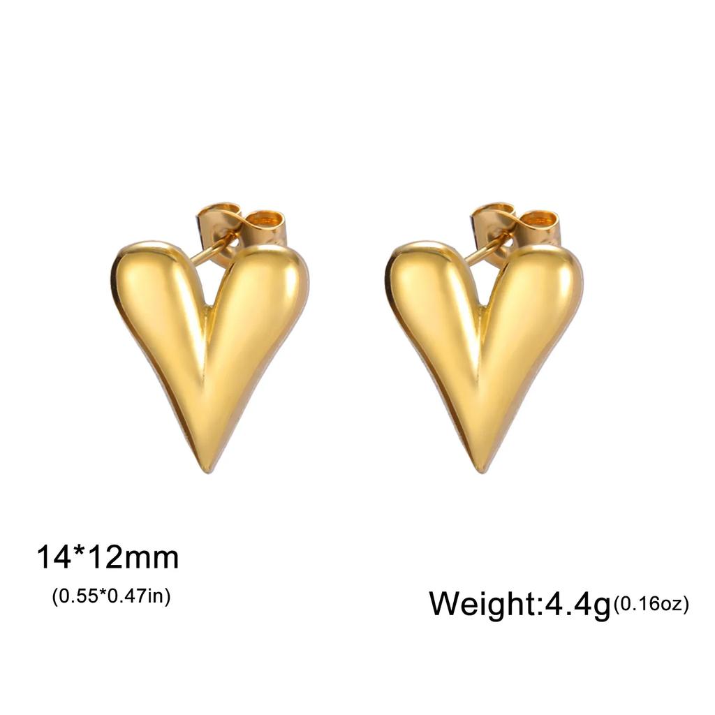 Cazador Stainless Steel Heart Women's Earrings Drop Dangle Earrings Jewelry 2026 Trend Wedding Party Birthday Gift New Wholesale