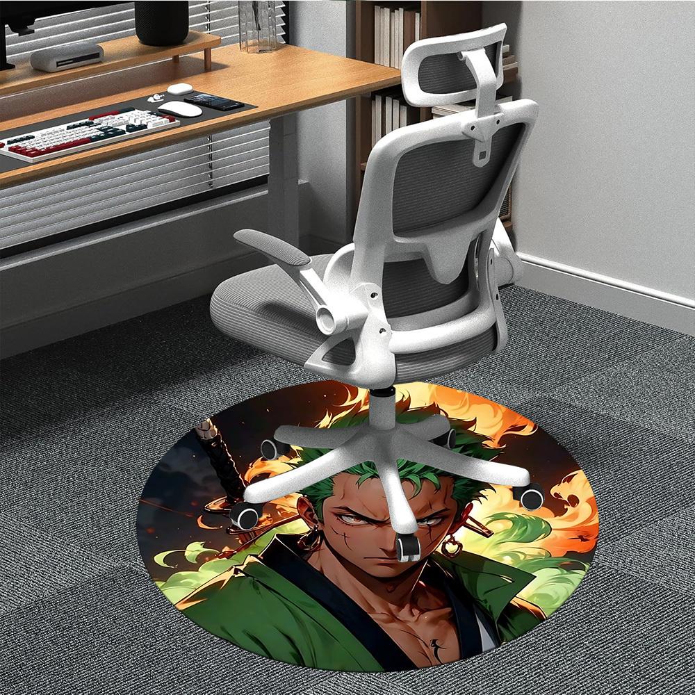 

1PC One Piece Office Round Area Rug Suitable For Office, Under Office Chairs Bedroom Living Room Home Decor, Room Deco T1224013 80cm by 80cm