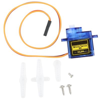 10 ks SG90 9G Mikro servo motor Príslušenstvo pre 6CH RC Vrtuľník Lietadlo Ovládacie prvky modrá
