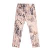 Pantalon fermeture asymétrique beige à motifs Femme PLEASE