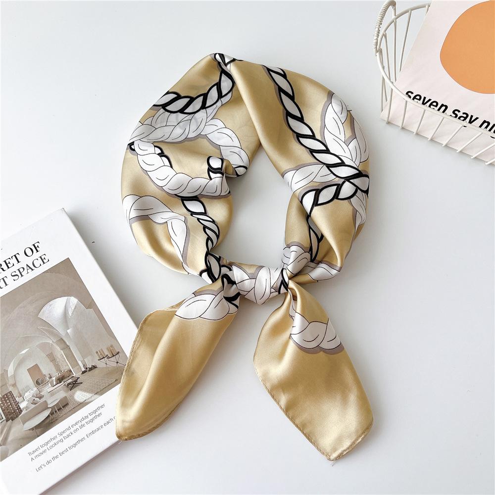 Moda Dekorasyon Eşarp Saç Bandı Bağlama Saç 70 Küçük Kare Eşarp İpek Eşarp Kadın İlkbahar Ve Sonbahar Çok Yönlü Küçük Eşarp Profesyonel Eşarp