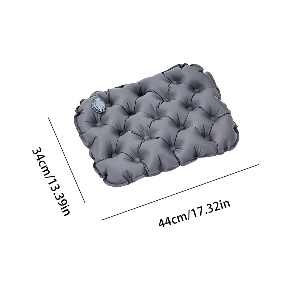 

Seat Cushion for Airplane Portable Waterproof Inflatable Comfort Pad Plane Seat Cushion for Resting Offices Wheelchair Truck сірий колір